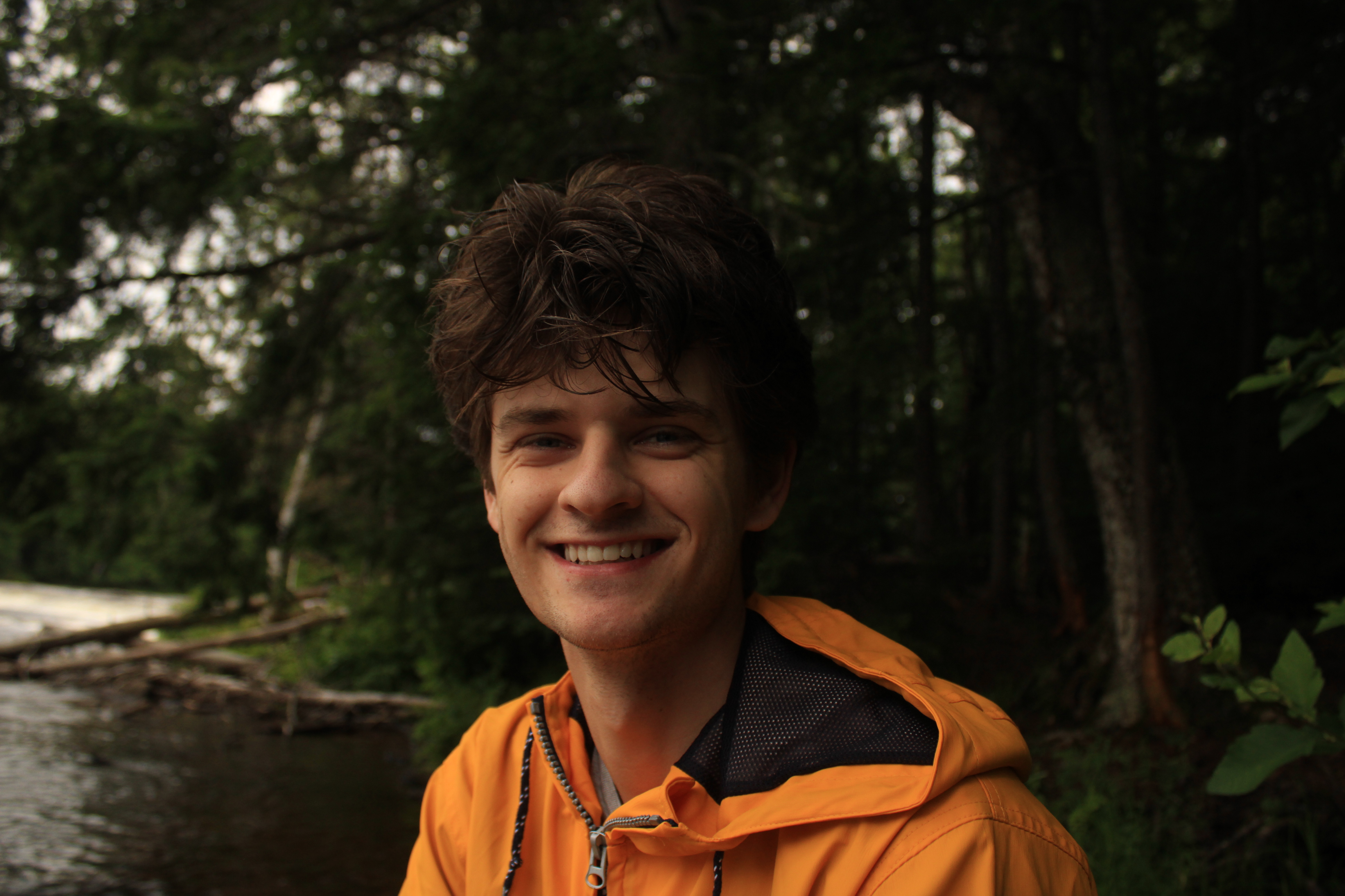 Josh photographing along the Lake Michigan shoreline